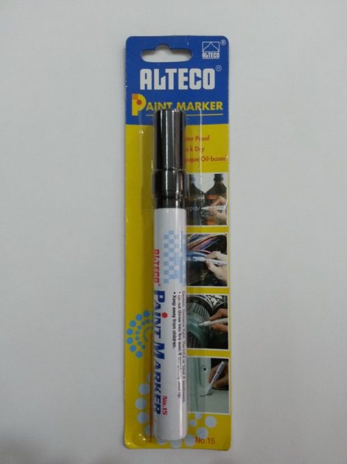 Alteco Siyah Renk Silinmez Yazı Kalemi // PAINT MARKER