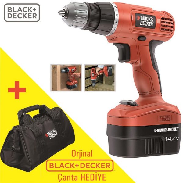 Black&Decker EPC14CA 14.4Volt/1.0Ah Ni-Cad Akülü Matkap