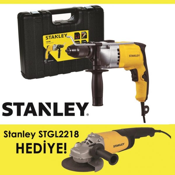 Stanley STDH7213CK 720Watt 13mm Profesyonel Darbeli Matkap