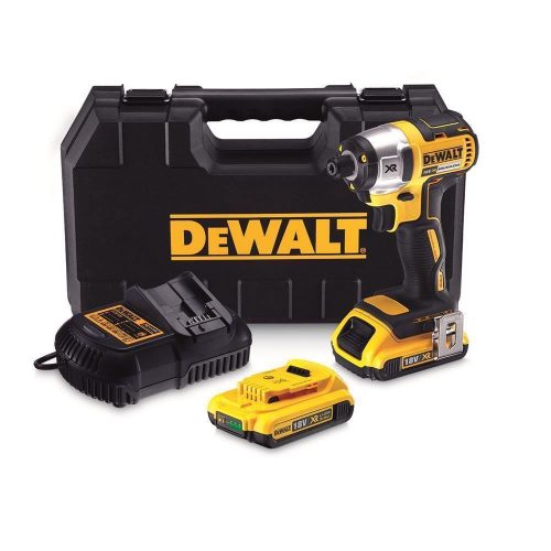 Dewalt DCF886D2 18Volt/2.0Ah Li-ion Çift Akülü Kömürsüz Profesyonel Darbeli Tornavida